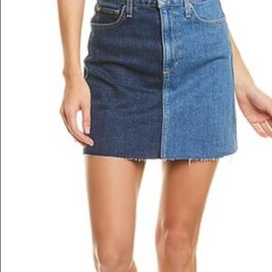 HIGH RISE TWO TONE SKIRT